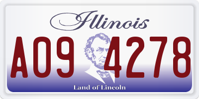 IL license plate A094278