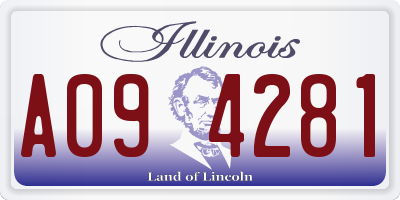 IL license plate A094281