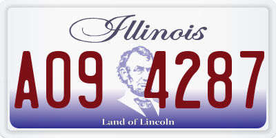 IL license plate A094287