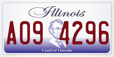 IL license plate A094296