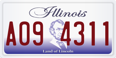 IL license plate A094311