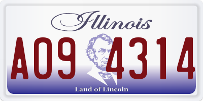IL license plate A094314