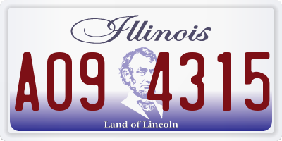 IL license plate A094315