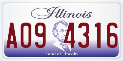 IL license plate A094316