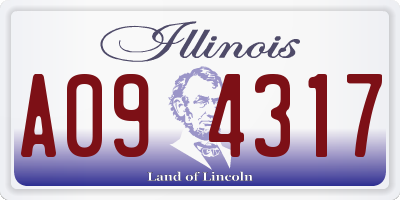 IL license plate A094317