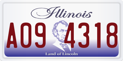 IL license plate A094318