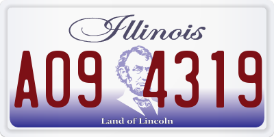 IL license plate A094319