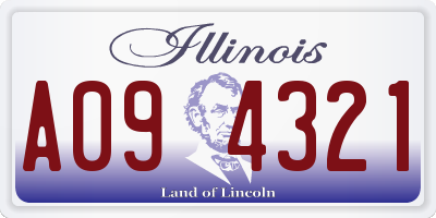 IL license plate A094321