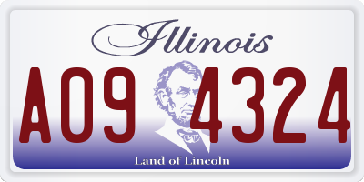 IL license plate A094324