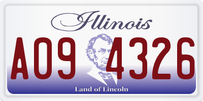 IL license plate A094326
