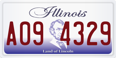 IL license plate A094329