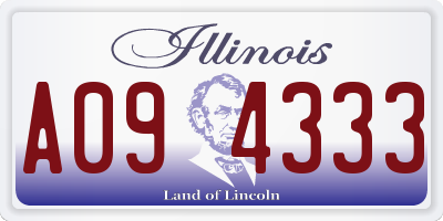 IL license plate A094333