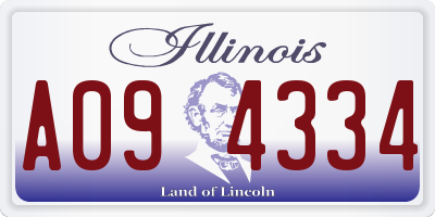 IL license plate A094334