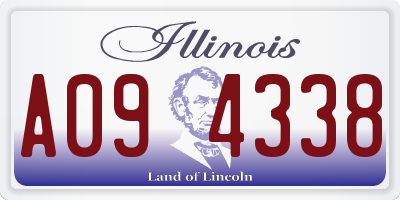 IL license plate A094338