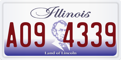 IL license plate A094339