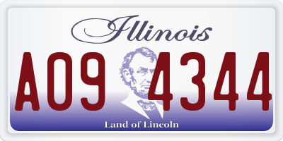 IL license plate A094344