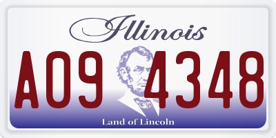 IL license plate A094348