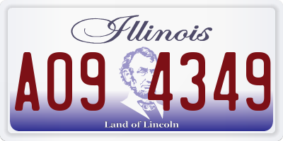 IL license plate A094349