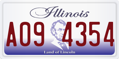 IL license plate A094354