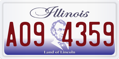 IL license plate A094359