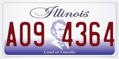 IL license plate A094364