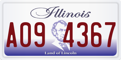 IL license plate A094367