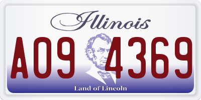 IL license plate A094369