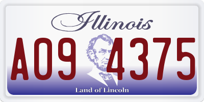 IL license plate A094375