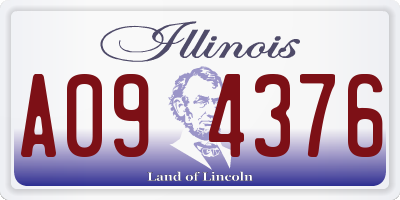IL license plate A094376