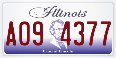 IL license plate A094377