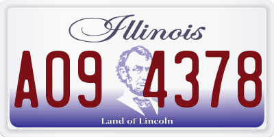 IL license plate A094378