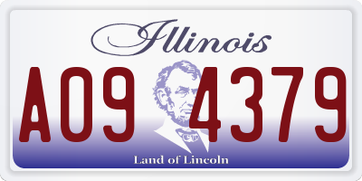 IL license plate A094379