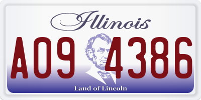 IL license plate A094386