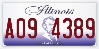 IL license plate A094389