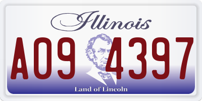 IL license plate A094397