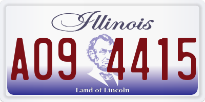 IL license plate A094415