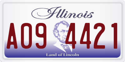 IL license plate A094421