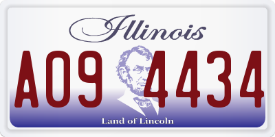 IL license plate A094434