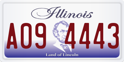 IL license plate A094443