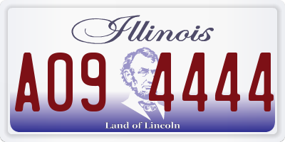IL license plate A094444
