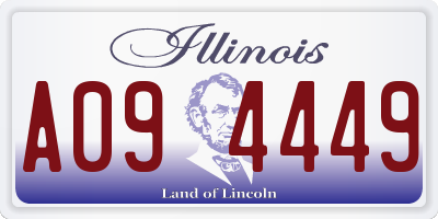 IL license plate A094449