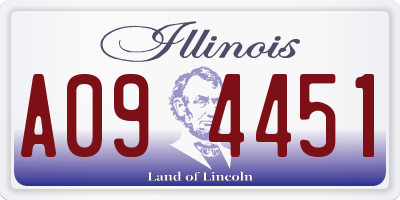 IL license plate A094451