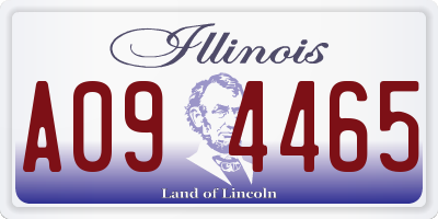 IL license plate A094465