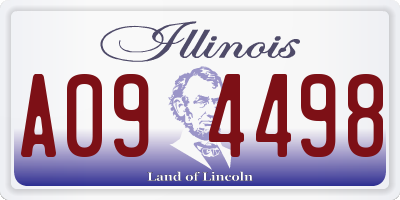 IL license plate A094498