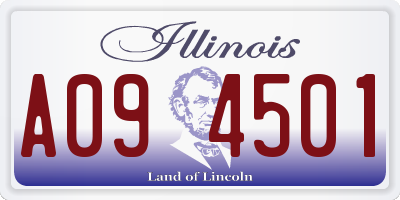IL license plate A094501