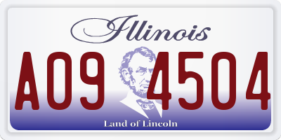 IL license plate A094504