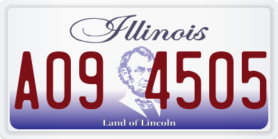 IL license plate A094505