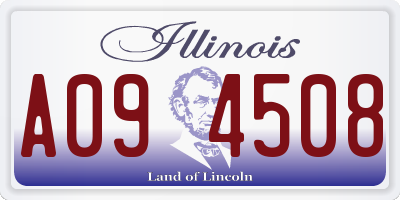 IL license plate A094508
