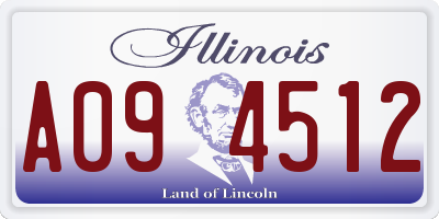 IL license plate A094512
