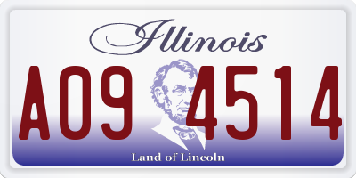 IL license plate A094514
